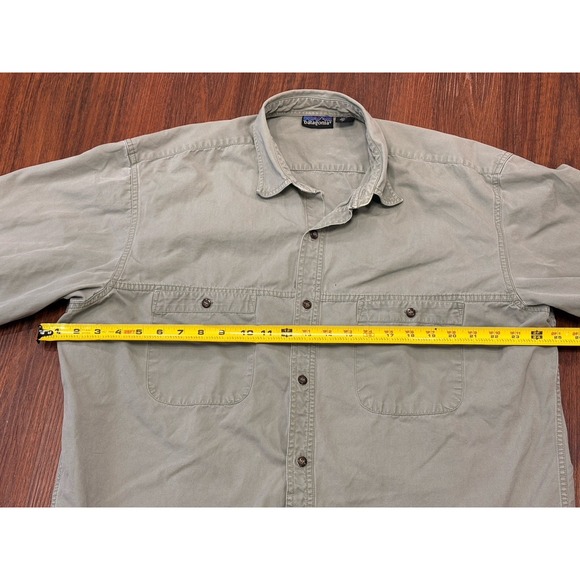 Patagonia Shirt Men's XL Button Up Long Sleeve Front Pockets - Picture 13 of 16